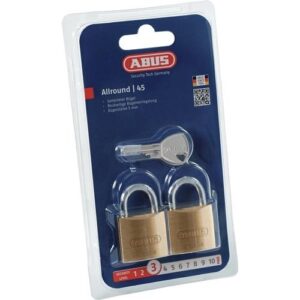 Zylindervorhangschloss - Zylindervorhangschloss 45/30 Twins B/SB Schlosskörper-B.29mm MS gl.ABUS – Bild 1