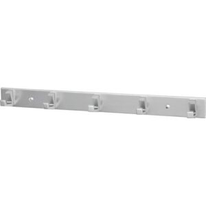 Handtuchhakenleiste - Handtuchhakenleiste 5 Hak.H.35mm L.360mm Alu.silberf.elox.A.33,5mm HERMETA – Bild 1
