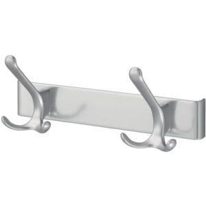 Huthakenleiste - Huthakenleiste 0822-0822 2 Hak.A.96mm LM silberf.elox.H.102mm HERMETA – Bild 1