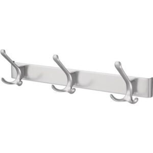 Huthakenleiste - Huthakenleiste 0822-0823 3 Hak.A.96mm LM silberf.elox.H.102mm HERMETA – Bild 1