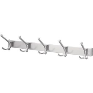 Huthakenleiste - Huthakenleiste 0822-0825 5 Hak.A.96mm LM silberf.elox.H.102mm HERMETA – Bild 1