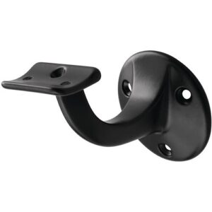 Handlaufträger - Handlaufträger 3500 Alu.ku.-besch.schwarz D.Wandplatte 56mm – Bild 1