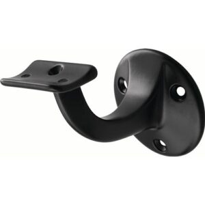 Handlaufträger - Handlaufträger 3505 Alu.ku.-besch.schwarz D.Wandplatte 56mm – Bild 1