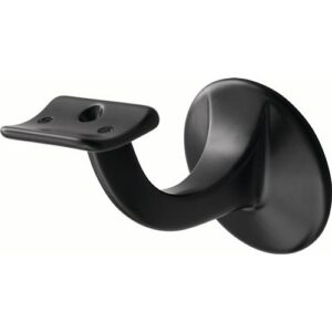 Handlaufträger - Handlaufträger 3506 Alu.ku.-besch.schwarz D.Wandplatte 56mm – Bild 1