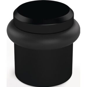 Bodentürpuffer - Bodentürpuffer 4735 D.39mm H.36mm Alu.schwarz ku.-besch.Dübelmontage HERMETA – Bild 1