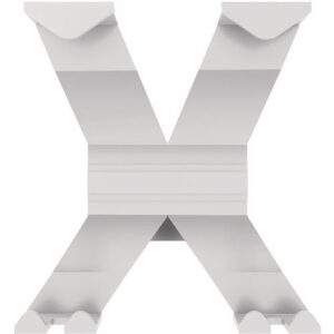 Wandgarderobe - Wandgarderobe Alu.4HakenLänge 170mm signalweiß – Bild 1