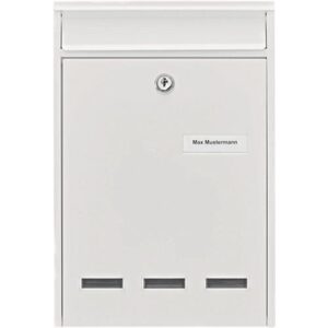 Briefkasten - Briefkasten Köln 872 W H.340mm B.255mm T.85mm weiß STA DIN C4 BURG-WÄCHTER – Bild 1