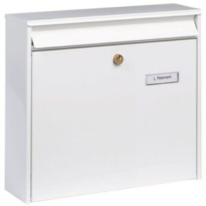 Briefkasten - Briefkasten Potsdam 877 W H.322mm B.362mm T.100mm weiß STA DIN C4 BURG-WÄCHTER – Bild 1