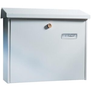 Briefkasten - Briefkasten Ams.867 W H.320mm B.377mm T.115mm weiß STA DIN C4 BURG-WÄCHTER – Bild 1