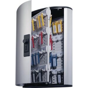 Schlüsselschrank - Schlüsselschrank Key-Box H400xB302xT118mm 1-türig Zahlenschl.Anz.Hak.72 – Bild 1