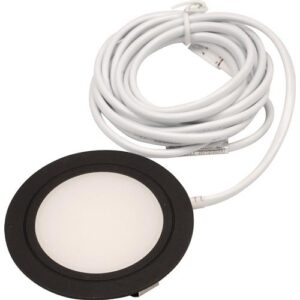 Einbauleuchte - Einbauleuchte Chip HE 58 Emotion 24V DC 2,5 W Zuleitung 1800mm Rahmenf. schwarz – Bild 1