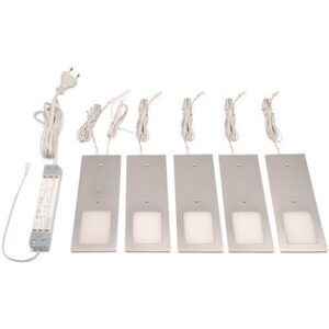 Anbauleuchte - Anbauleuchte Planar L neutralweiß 24V DC 5x3 W Rahmenfarbe Aluminum L&S – Bild 1