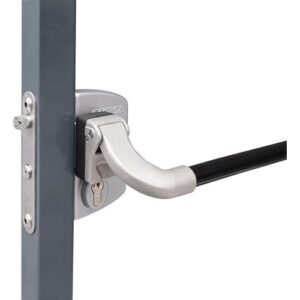 Panikschloss - Panikschloss silber 4-Loch Mont.f.60-80mm Profile LOCINOX – Bild 1