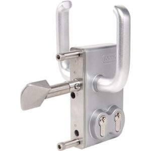 Doppelzylinderschloss - Doppelzylinderschloss silber 3-Loch Mont.f.40-120mm Profile LOCINOX – Bild 1