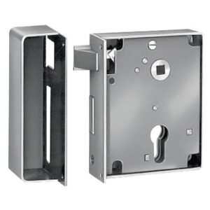 Schließkappenschloss - Schließkappenschloss 2 DIN li.PZW schwe.Ausf.einwärts Dornm.60mm AMF – Bild 1