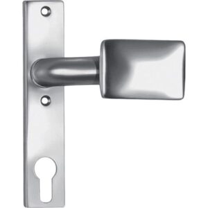 Türknopf-Kurzschild - Türknopf-Kurzschild 486ZD fest/drehb.LM F1/silberf.4-KT.8mm AMF – Bild 1