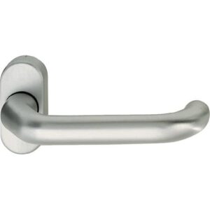 Profiltürdrückerlochteil - Profiltür-Drückerlochteil 06 1146 Alu.0105 ov.8mm gekr.FSB – Bild 1