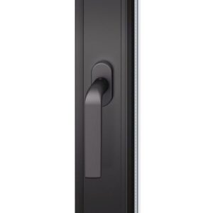 Fenstergriff - Fenstergriff 34 1267 Alu.24-38mm schwarz elox.m.Rastung FSB – Bild 1