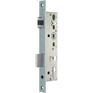 Panik-Rohrrahmen-Einsteckschloss - Panik-RR-Einsteckschl.B DIN li.einwärts 24/245/30/92/9mm Kl 3 ktg.SSF – Bild 1