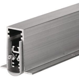 Türdichtung - Türdichtung EllenMatic Soundproof Omega 1 stg.L.958mm B.15mm Alu.blk silber – Bild 1