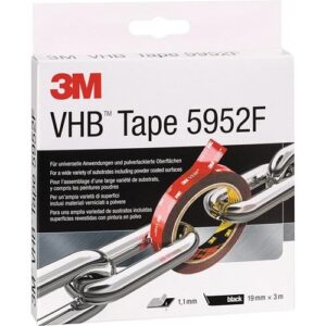 Montageband - Montageband VHB Tape 5952F schwarz L.3m B.19mm Rl.3M – Bild 1