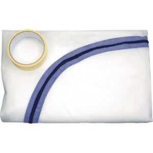 Staubschutztür - Staubschutztür 1 Tuch/1 Rl.Klebeband Tuch 2,2x1,1 m/Band 7 mx25mm FRIESS – Bild 1