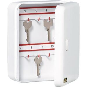 Schlüsselbox - Schlüsselbox CS 15 V-PZ H205xB160xT75mm grau Stahlbl.Anz.Hak.15 BURG-WÄCHTER – Bild 1