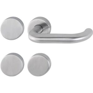 Feuerschutzgarnitur - FS-Garnitur Paris FS-E138/42H/42HS VA F69 -/D TS 45-65mm UG/bl.rd.DIN L/R HOPPE – Bild 1