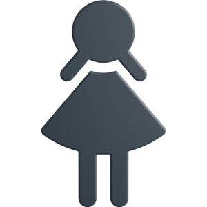 Symbol - Symbol Frau 801.91B020 PA Farb-Nr.92 B.87mm H.150mm S.3mm HEWI – Bild 1