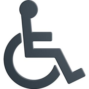 Symbol - Symbol Barrierefrei 801.91B030 PA Farb-Nr.92 B.135mm H.150mm S.3mm HEWI – Bild 1