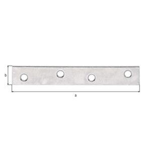 Flachverbinder - Flachverb.L.100mm B.15mm S.1,75mm STA sdmverz.Löcher 4 GAH – Bild 1
