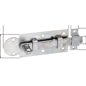 Fensterriegel - Fensterriegel L.80mm B.30mm Form ger.STA galv.verz.d.pass.Ausschub 19,5mm GAH – Bild 1