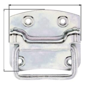 Kistengriff - Kistengriff Höhe74mm Breite80mm STA galv.verz.d.pass.Löcher 4 GAH – Bild 1