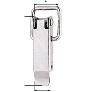 Kistenverschluss - Kistenverschluss H.49mm B.13mm STA roh galv.verz.d.pass.GAH – Bild 1