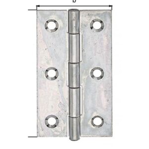 Scharnier - Scharnier H.82mm B.45mm S.1,25mm STA sdmverz.schmal GAH – Bild 1
