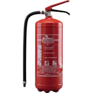 Pulverfeuerlöscher - Pulverfeuerlöscher Adler PDE6 6 kg m.Dauerdruck Brandkl.27 A 183 B C m.Wandh. – Bild 1