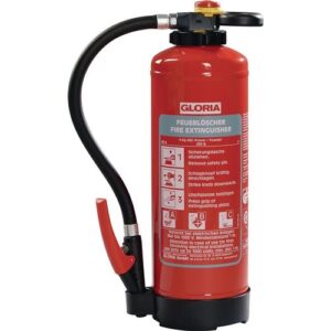 Auflade-Pulverfeuerlöscher - Auflade-Pulverfeuerlöscher 6kg aufladb.Brandkl.43 A 233 B C m.Wandh.GLORIA – Bild 1