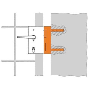 Schließkasten - Schließkasten 147-40 f.E-Öffner verz.z.Anschr.AMF – Bild 3