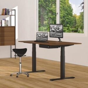 Steh-Sitz Tischgestell - Steh-Sitz Tischgestell E-MORE 2M3S GS schwarz RAL 9017 H.640-1290mm BMB – Bild 3
