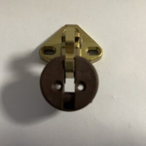 Oni Glastürscharnier gold matt/ braun Kunststoff – Bild 2