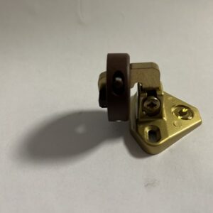 Oni Glastürscharnier gold matt/ braun Kunststoff – Bild 1