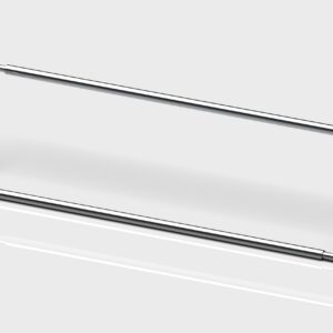 Schuhablage chrom 83-113cm Befestigung seitlich alufarben – Bild 1