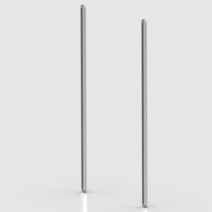 Wandbefestigungsschiene Paar Schuhregal alufarben – Bild 1