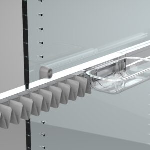 Krawattenhalter ausziehbar alufarben – Bild 1