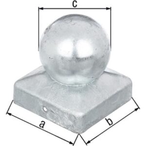 Pfostenkappe - Pfostenkappe 70x70mm D.60mm eck.m.Kugelkopf TZN GAH – Bild 1
