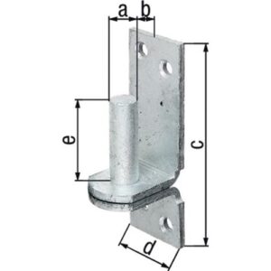 Kloben - Kloben DI auf Platte 13x11mm TZN GAH – Bild 1