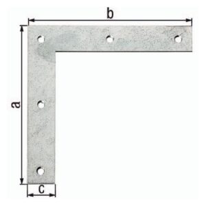 Eckwinkel - Eckwinkel L.200x200mm B.30mm STA sendzimirverzinkt GAH – Bild 1