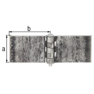 Scharnier - Scharnier 40x60mm STA roh 5mm GAH – Bild 1