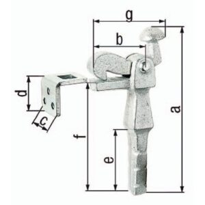 Torfeststeller - Torfeststeller Grauguss verz.6,5mm GAH – Bild 1