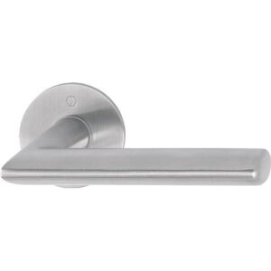 Türdrückerpaar - Türdrückerpaar Stock.E1140Z/849N VA F69 m.Drückerrosetten 4-KT.8mm HOPPE – Bild 1